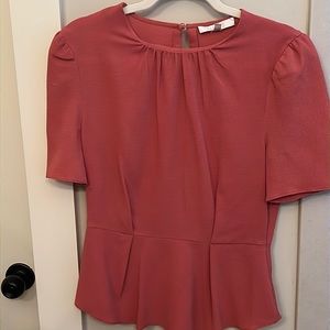 Peplum Coral WAYF Top